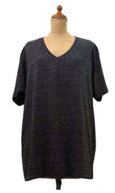 画像1: "alternative apparel" Eco Heather V-neck T-shirts　ECO BLACK　size XS / S / M / L / XL (1)