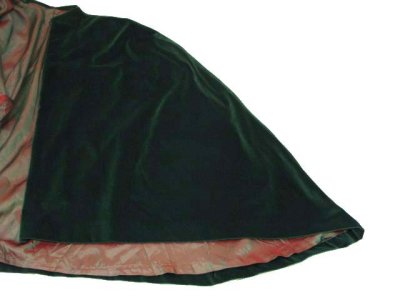 画像3: OLD Europe Velvet Cape　color : GREEN　size Free (表記 なし)