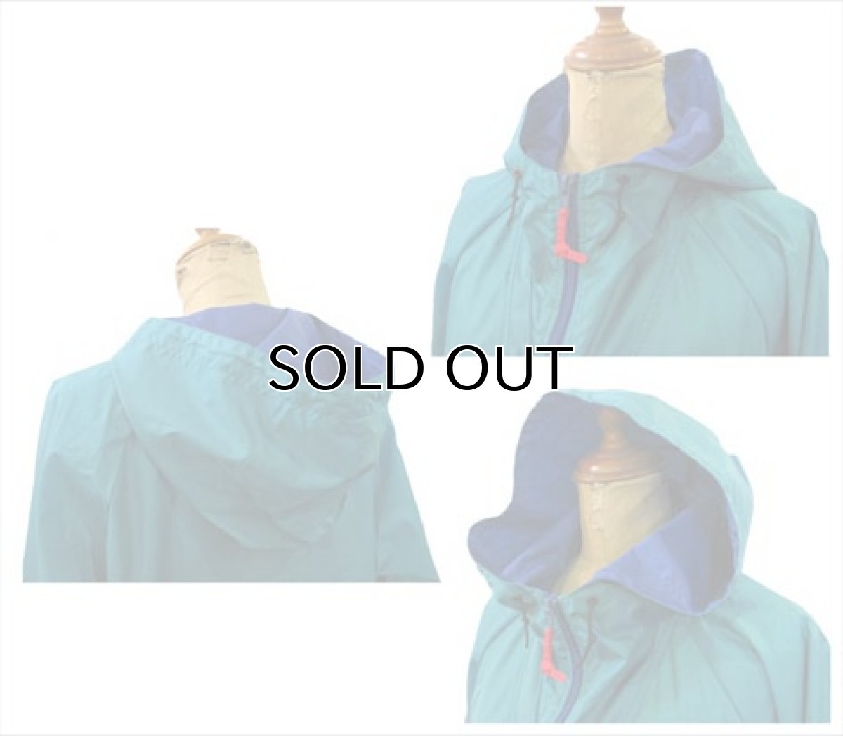 画像3: 1980's~ "Sierra Designs" Nylon Anorak Parka　GREEN　size S-M (表記 S) (3)