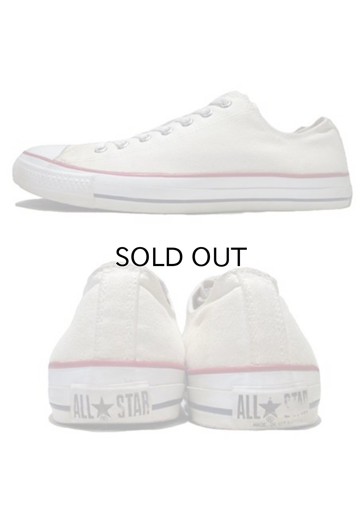 画像2: 1990's "CONVERSE" ALL STAR LOW Canvas Sneaker made in USA　NATURAL 　size US 13 (31cm) (2)