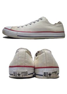 画像2: 1990's "CONVERSE" ALL STAR LOW Canvas Sneaker made in USA　NATURAL 　size US 13 (31cm) (2)