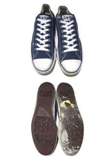 画像3: 1990's "CONVERSE" ALL STAR LOW Canvas Sneaker made in USA　NAVY 　size US 13 (31.5cm) (3)