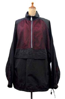 画像1: 1990's~ "NIKE" Pullover Nylon Jacket　BLACK / RED　size L (表記 L) (1)