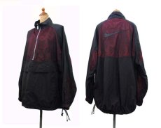 画像2: 1990's~ "NIKE" Pullover Nylon Jacket　BLACK / RED　size L (表記 L) (2)