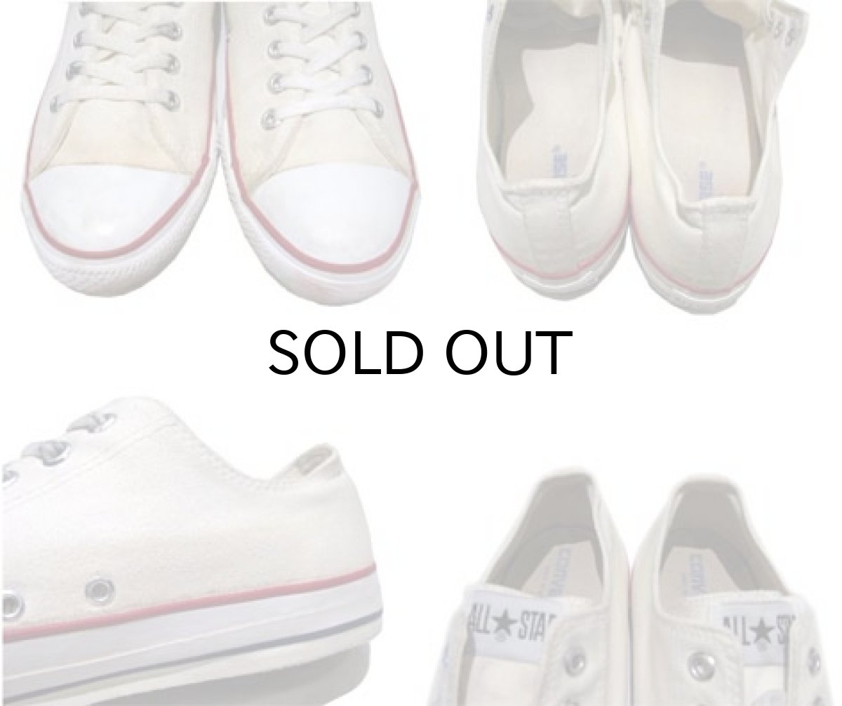 画像5: 1990's "CONVERSE" ALL STAR LOW Canvas Sneaker made in USA　NATURAL 　size US 13 (31cm) (5)