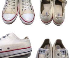 画像5: 1990's "CONVERSE" ALL STAR LOW Canvas Sneaker made in USA　NATURAL 　size US 13 (31cm) (5)