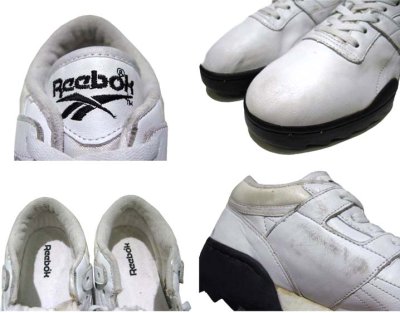 画像1: 00's "Reebok" Leather Sneaker　color : WHITE 　size US 9.5 (27.5cm)