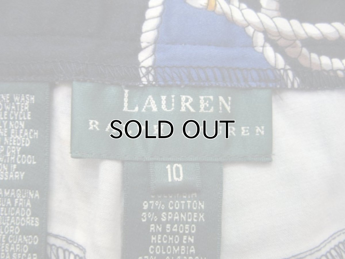 画像3: 1990's "LAUREN Ralph Lauren" Stretch Cotton Pants (総柄)　size : w31.5 (表記 10) (3)
