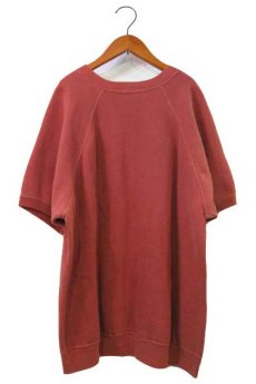 画像2: 1960's OLD Short Sleeve Sweat Shirts　RED系　size M-L (表記 不明) (2)