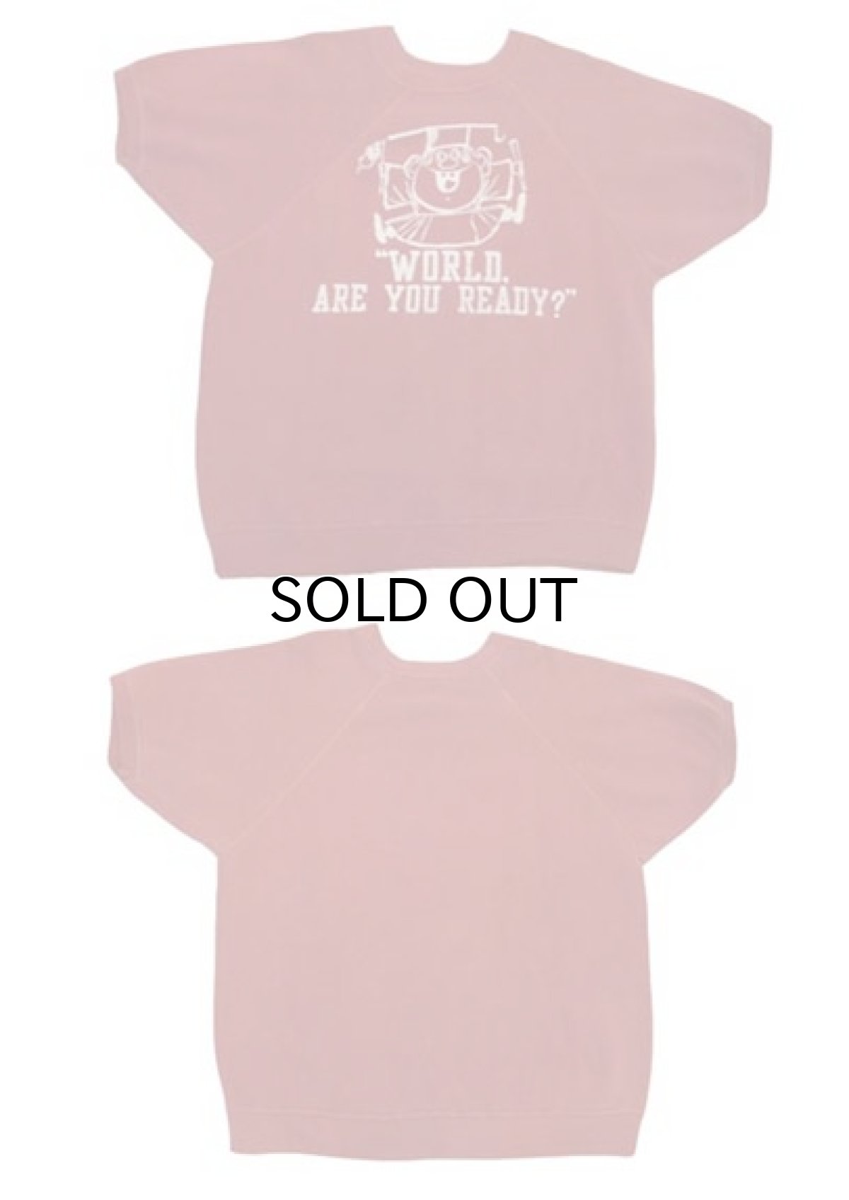 画像3: 1960's OLD Short Sleeve Sweat Shirts RED系 size M-L (表記 不明) (3)