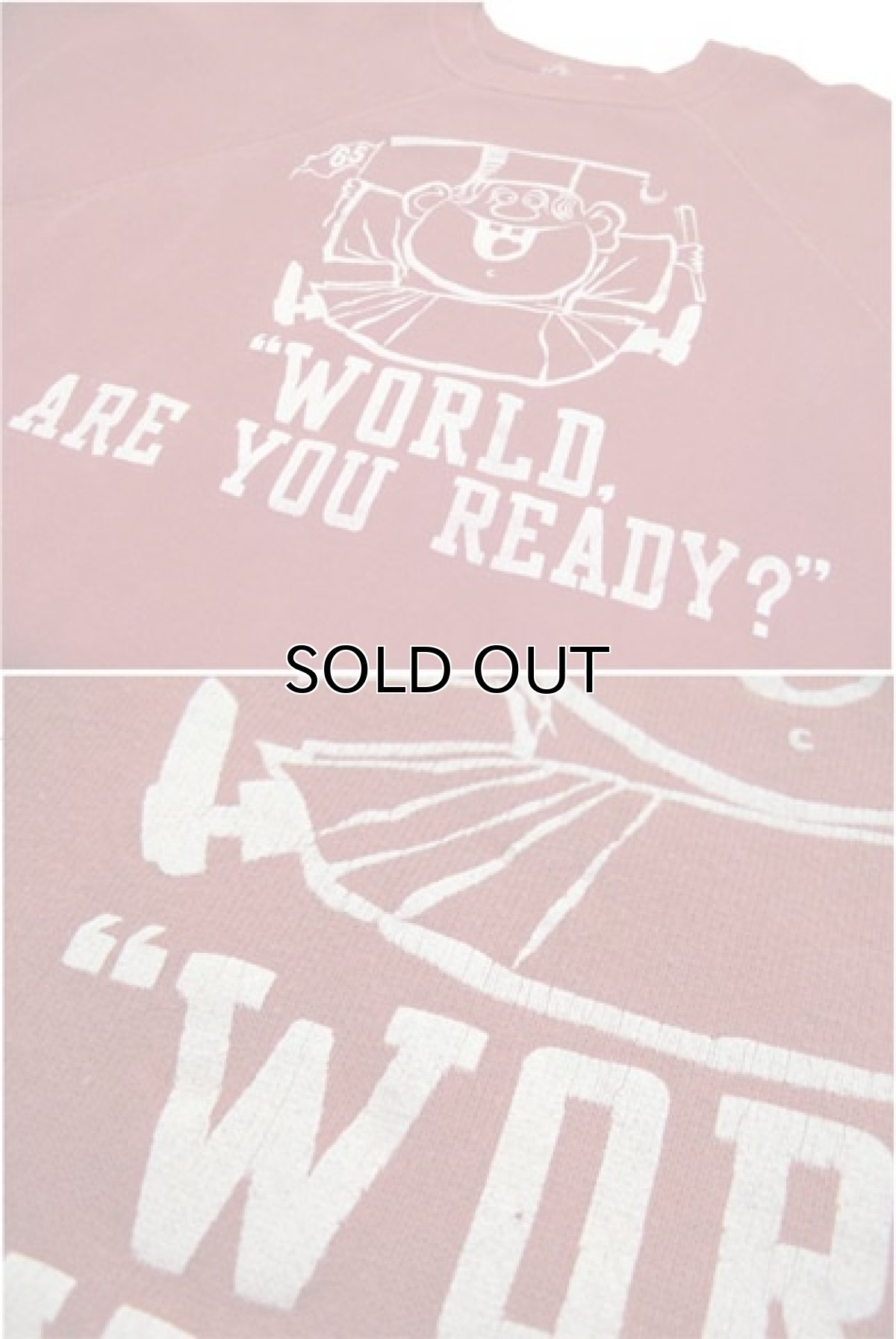 画像4: 1960's OLD Short Sleeve Sweat Shirts RED系 size M-L (表記 不明) (4)