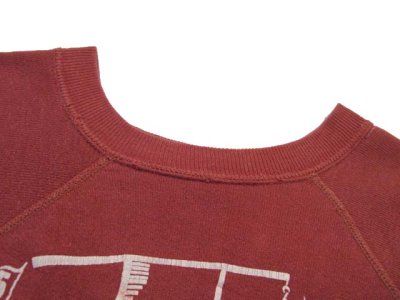 画像2: 1960's OLD Short Sleeve Sweat Shirts　RED系　size M-L (表記 不明)