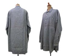 画像2: 1960's French Cotton Flannel Pullover Shirts DEADSTOCK　GREY　size M-L (表記 43) (2)