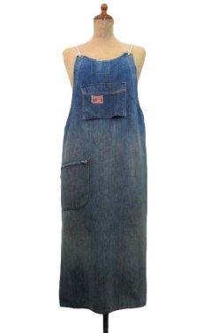 画像1: 1950's Montgomery Ward "PIONEER" Denim Worker Apron　Indigo Blue (1)