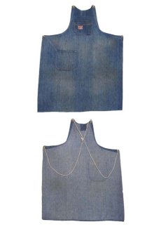 画像4: 1950's Montgomery Ward "PIONEER" Denim Worker Apron　Indigo Blue (4)