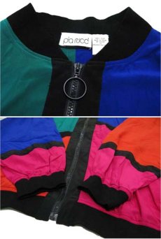 画像5: ~1990's "Pia Rucci" Multi Color Zip Up Jacket　Multi Color　size L (表記 1X) (5)