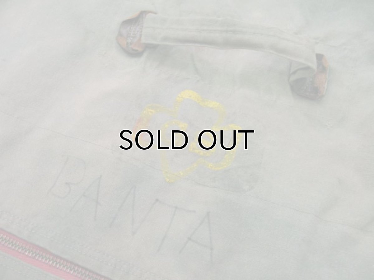 画像4: " Note and Pen "retouch" Tote Bag  -OLD US Military Duffle Bag + other fabric- OLIVE (4)