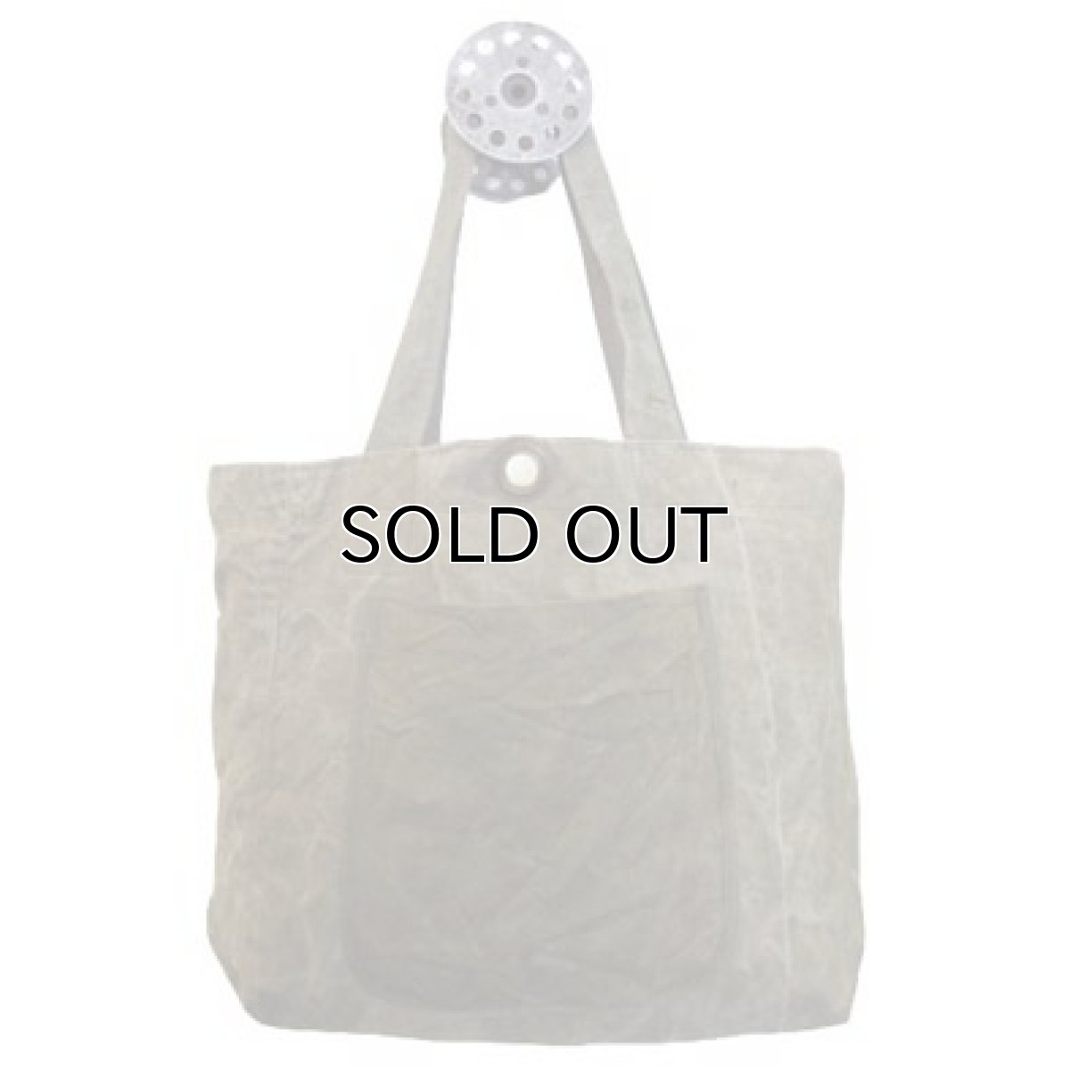 画像2: " Note and Pen "retouch" Medium Tote Bag  -1950's French Military Linen Duffle- BROWN (2)