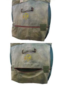 画像2: " Note and Pen "retouch" Tote Bag  -OLD US Military Duffle Bag + other fabric-　OLIVE (2)