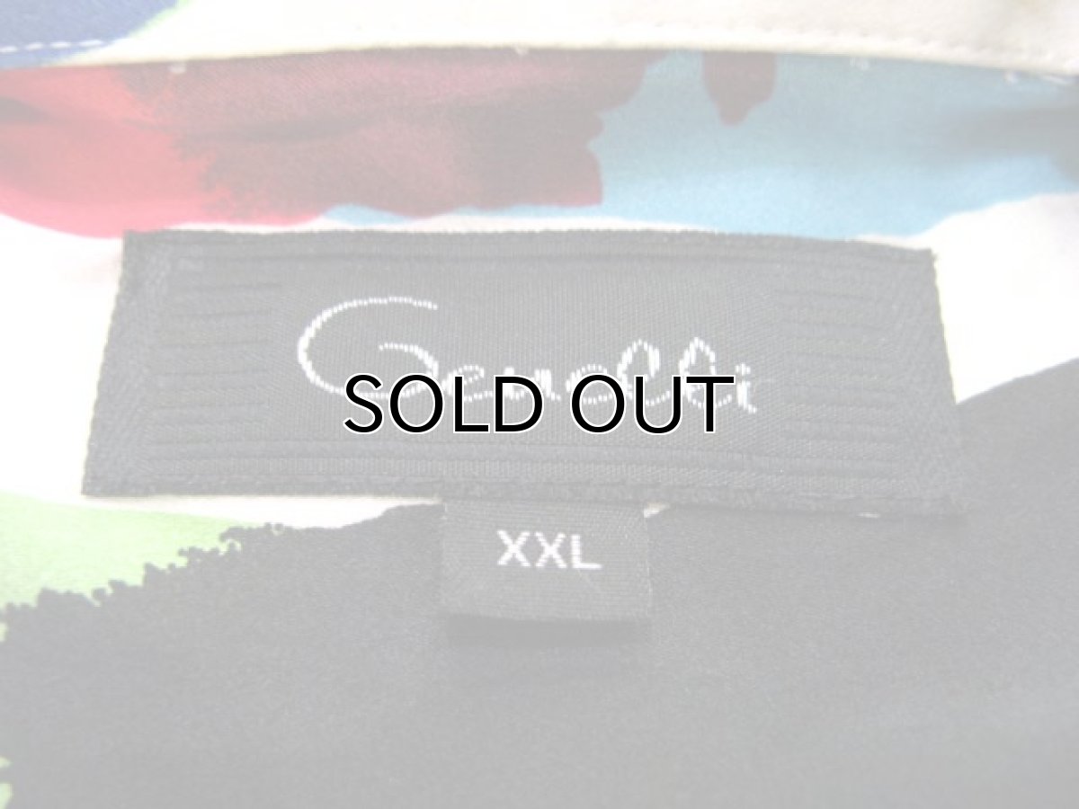 画像4: 00's~ "Genelli" Design L/S Silk Shirts　Multi color　size XL~ (表記 XXL) (4)