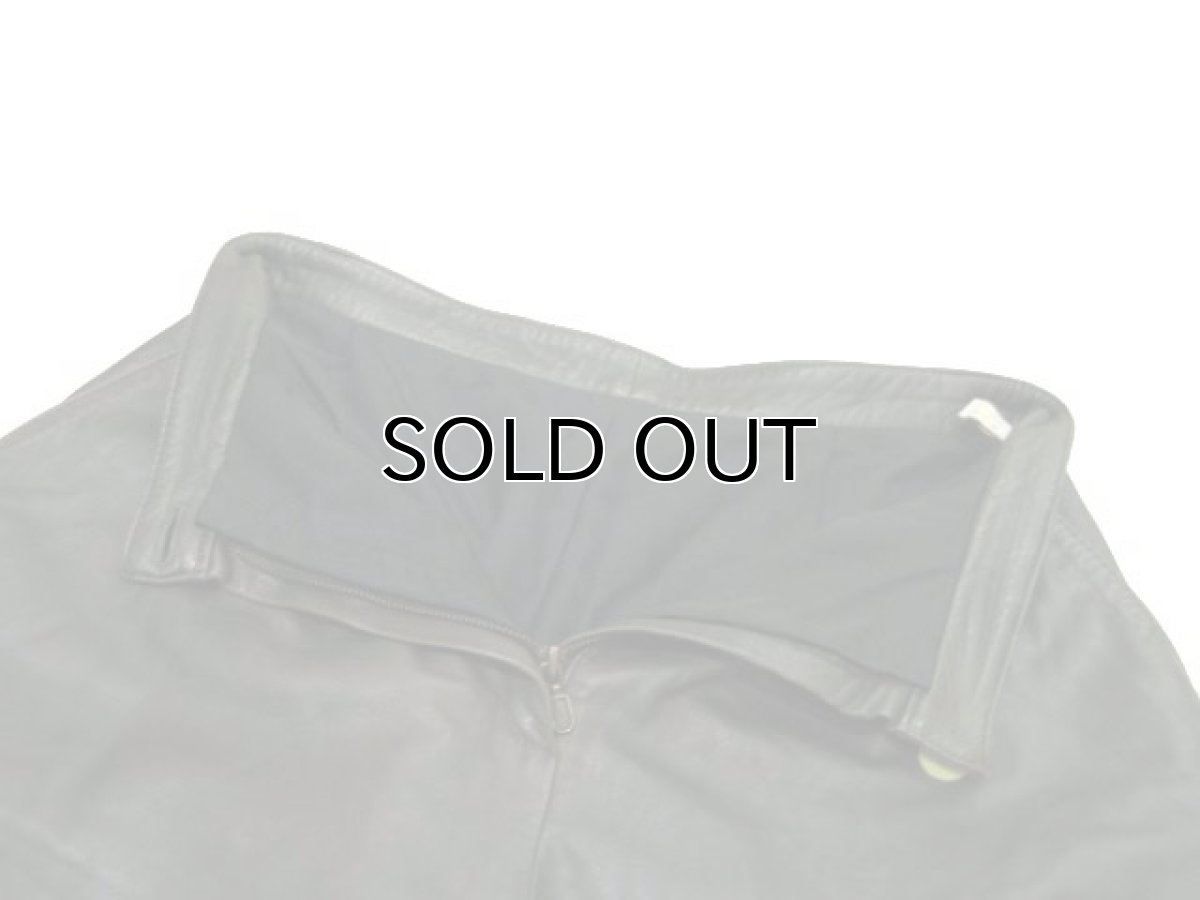 画像3: 1980's "LAMMNAPPA" Europe Leather Short Pants　OLIVE　size w31.5 inch (表記 不明)　 (3)