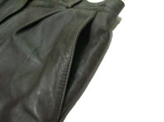 画像4: 1980's "LAMMNAPPA" Europe Leather Short Pants　OLIVE　size w31.5 inch (表記 不明)　 (4)