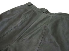 画像5: 1980's "LAMMNAPPA" Europe Leather Short Pants　OLIVE　size w31.5 inch (表記 不明)　 (5)