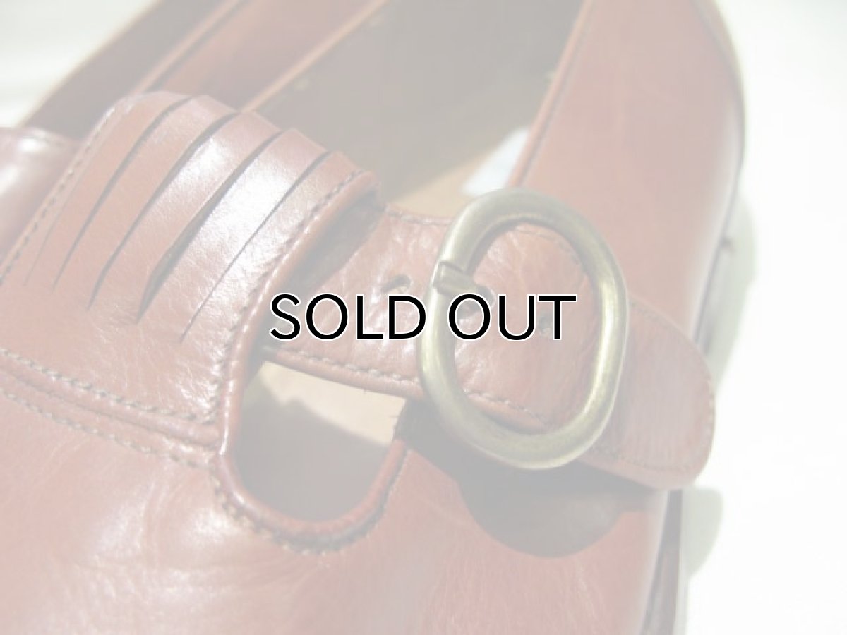 画像5: "Cable & Co." Strap Leather Shoes　mede in Italy　BROWN　size 8 (5)