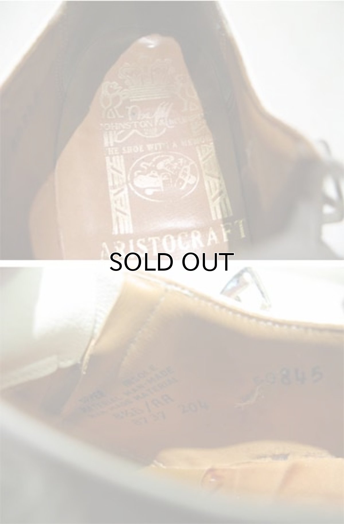 画像4: Johnston & Murphy "Aristocraft" Square Toe Leather Strap Shoes WHITE size 81/2 B  (4)