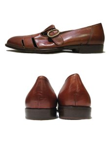 画像2: "Cable & Co." Strap Leather Shoes　mede in Italy　BROWN　size 8 (2)