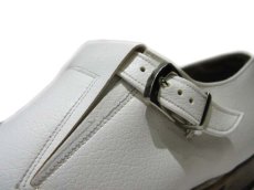 画像5: Johnston & Murphy "Aristocraft" Square Toe Leather Strap Shoes　WHITE　size 81/2 B  (5)