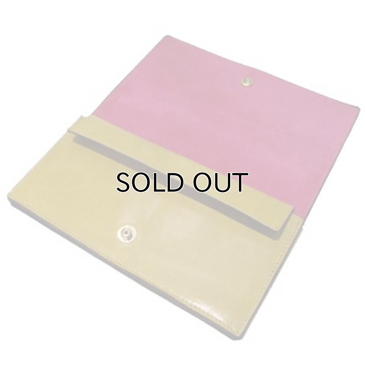 画像3: "JUTTA NEUMANN" Leather Wallet "the Waiter's Wallet"  color : Mustard / Pink 長財布 (3)