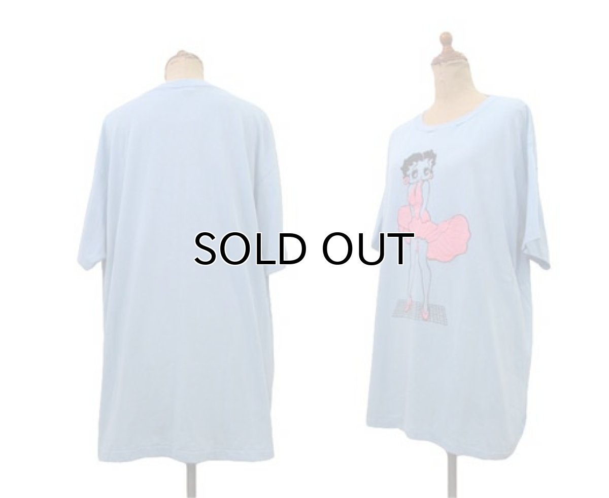 画像2: 1980's SUN "Betty Boop" Print T-Shirts SAX BLUE size XL (表記 XL) (2)
