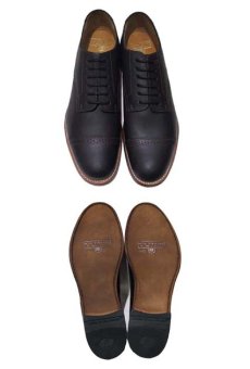画像3: STACY ADAMS "MADISON LOW" Leather Shoes　matte BLACK - Brown Stitch -　size 7 1/2, 8 (3)