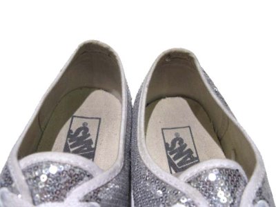 画像1: 1990's~ Vans "Authentic" Spangles Sneaker　color : Silver　size : 8