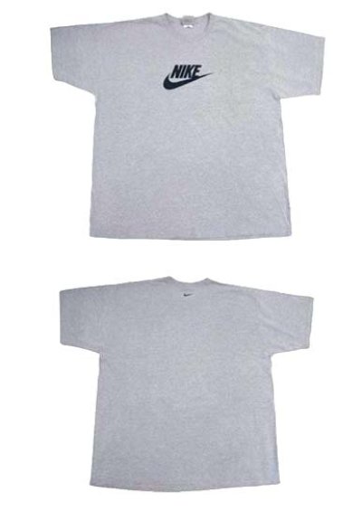 画像1: 00's "NIKE" Logo Print T-Shirts　Heather Grey　size XL (表記 XL)