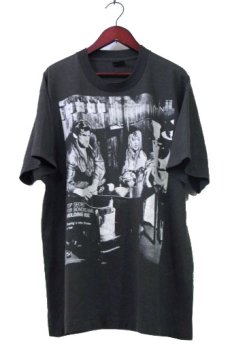 画像1: 1990's "Screen Stars" Crew Neck Print T-Shirts　BLACK　size L (表記 XL) (1)