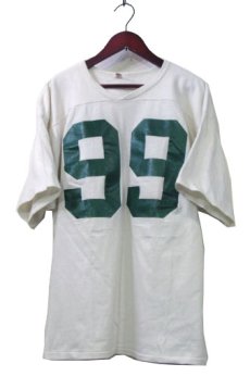 画像1: 1970's "Southern Athletic" 99 Football Shirts　WHITE　size M (表記 L) (1)