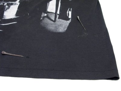 画像1: 1990's "Screen Stars" Crew Neck Print T-Shirts　BLACK　size L (表記 XL)