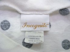 画像3: 1990's~ "Incognite" Dot T-Shirts with Pocket　WHITE / BLACK　size S (表記 M) (3)