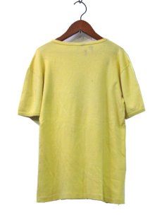 画像2: 1970's~ OLD Europe "MARMANDE" Print T-Shirts　YELLOW　size S (表記 2-3) (2)