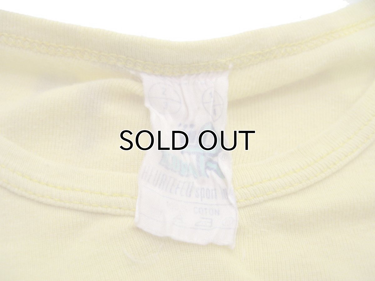 画像3: 1970's~ OLD Europe "MARMANDE" Print T-Shirts YELLOW size S (表記 2-3) (3)