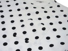 画像4: 1990's~ "Incognite" Dot T-Shirts with Pocket　WHITE / BLACK　size S (表記 M) (4)