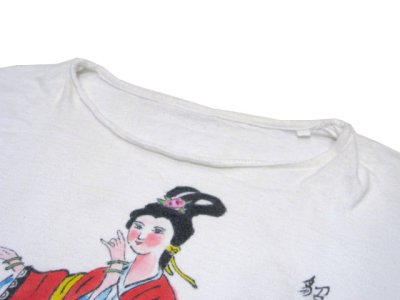 画像1: 1970-80's "Japanese Paint" Crew Neck T-Shirts　WHITE　size M (表記 なし)