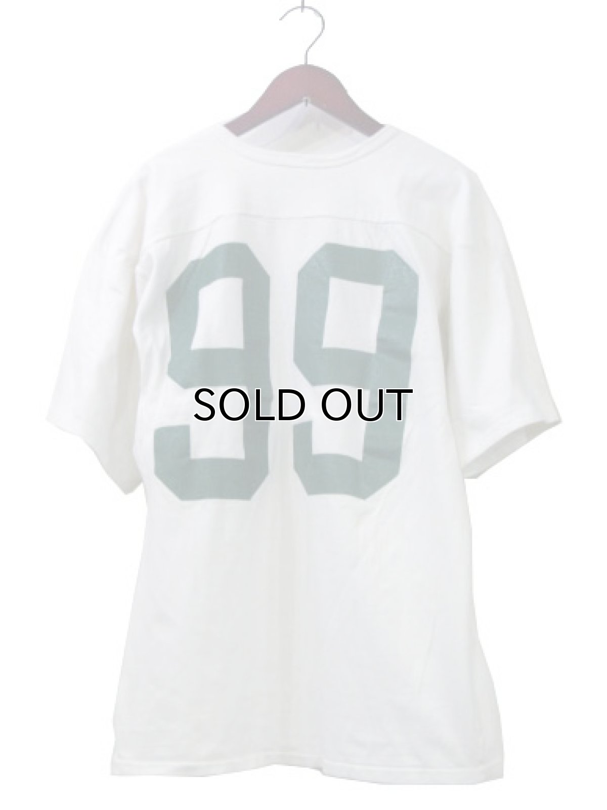 画像2: 1970's "Southern Athletic" 99 Football Shirts　WHITE　size M (表記 L) (2)