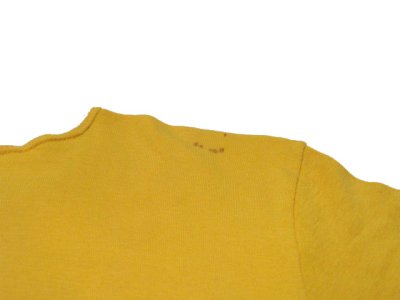 画像2: 1980's "ANCORA" Henley Neck Print T-Shirts　YELLOW　size S (表記 1)