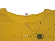 画像3: 1980's "ANCORA" Henley Neck Print T-Shirts　YELLOW　size S (表記 1) (3)