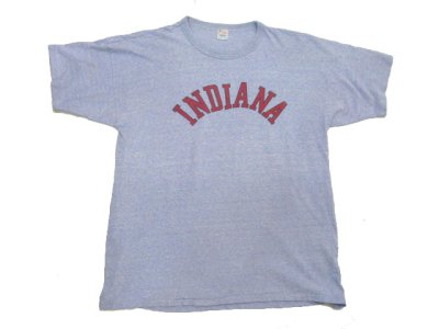 画像1: 1980's Champion 88/12 "INDIANA" Print T-Shirts　Heather BLUE　size XL~ (表記 XXL)