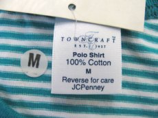 画像5: 1990's~ "TOWNCRAFT" Border Pocket T-Shirts　DEADSTOCK　GREEN / WHITE　size M-L (表記 M) (5)