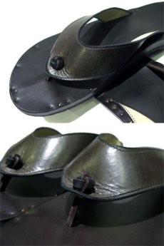 画像5: JUTTA NEUMANN "PETRA" Leather Sandal　GREEN　size 10 D (5)